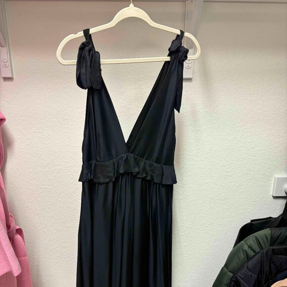 Reiss Laura Plunge Neck Dress Sz 6 - Picture 3 of 4